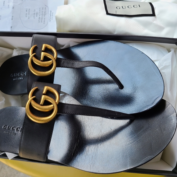 Authentic Gucci GG thong women 38.5 - Picture 2 of 4